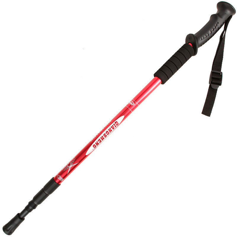 Bâton Marche Télescopique Aluminium Poignée Droite - 335g - Camp de Base Farzen+