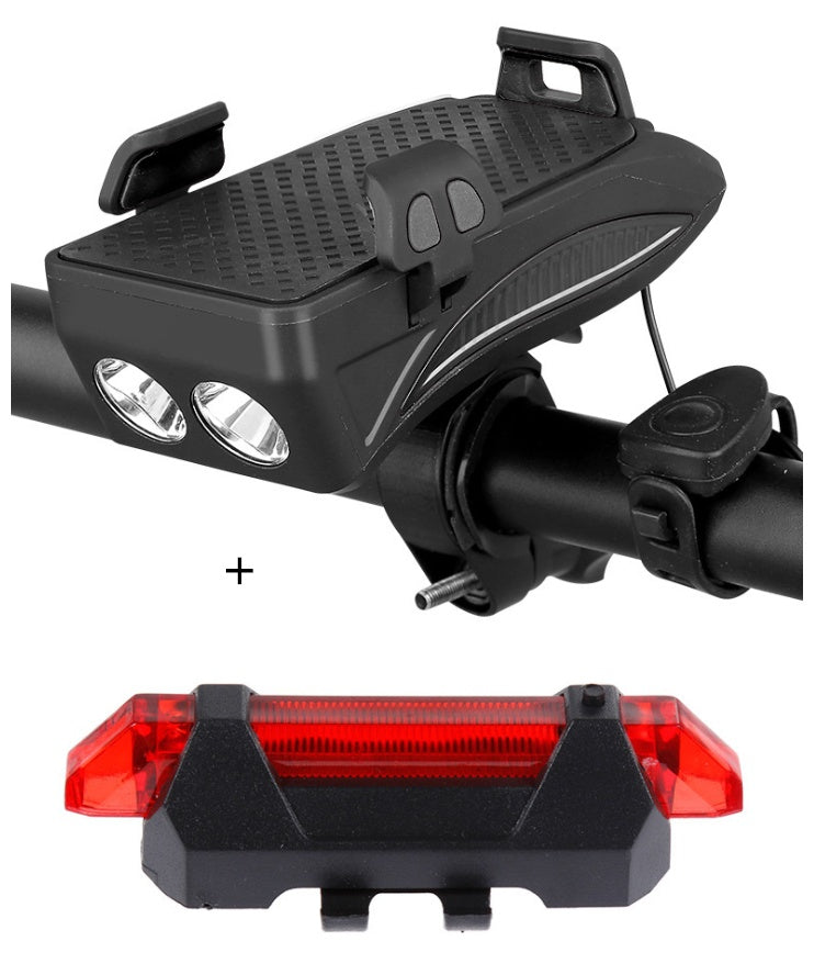 Cargador y soporte para teléfono de bicicleta 5 en 1 - Light Bell