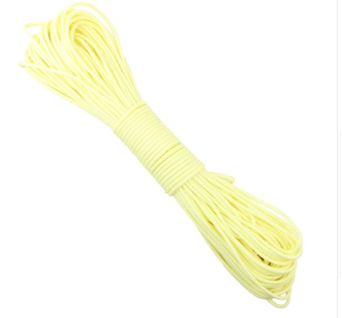 Paracorde Phosphorescente 7.5m - Corde Lumineuse Survie 250kg - Camp de Base Farzen+