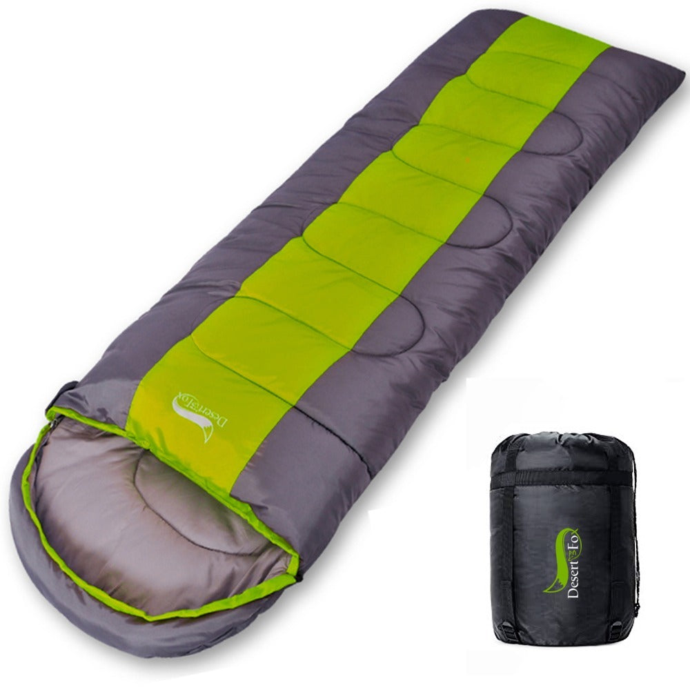 Saco de dormir para 4 estaciones - Ligero, poliéster 210T, para camping y senderismo
