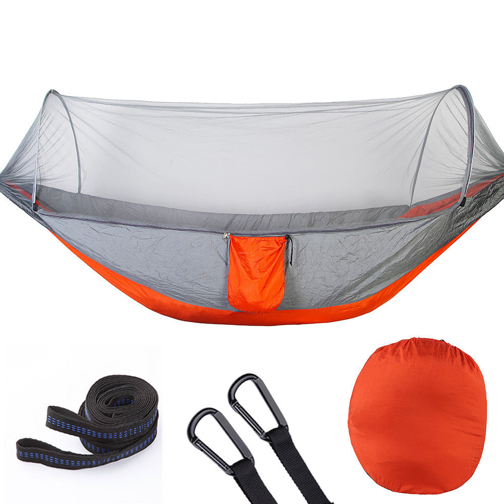 Hamac Automatique Moustiquaire - Ouverture Rapide Anti-Insectes 750g - Camp de Base Farzen+