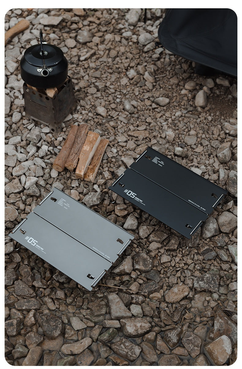 Mesa de camping plegable de aluminio: ligera y portátil