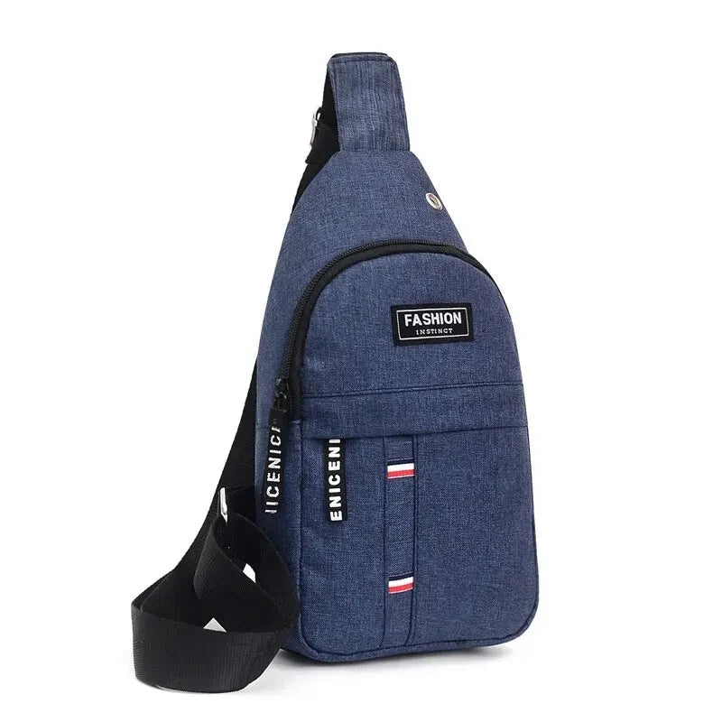 Bolso de hombro minimalista, ligero y de moda para hombre, bolso cruzado deportivo informal de gran capacidad