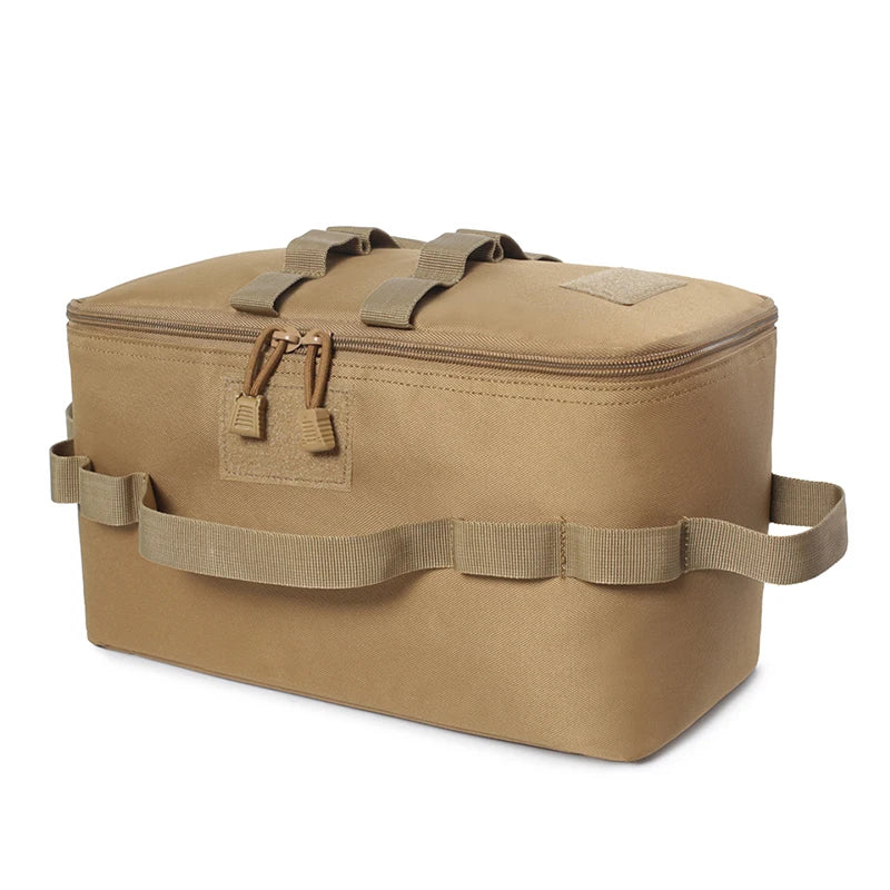 Bolsa de almacenamiento para acampar al aire libre, gran capacidad, para estufa de gas, bote, olla, bolsa de transporte, bolsa de picnic, organizador de utensilios de cocina