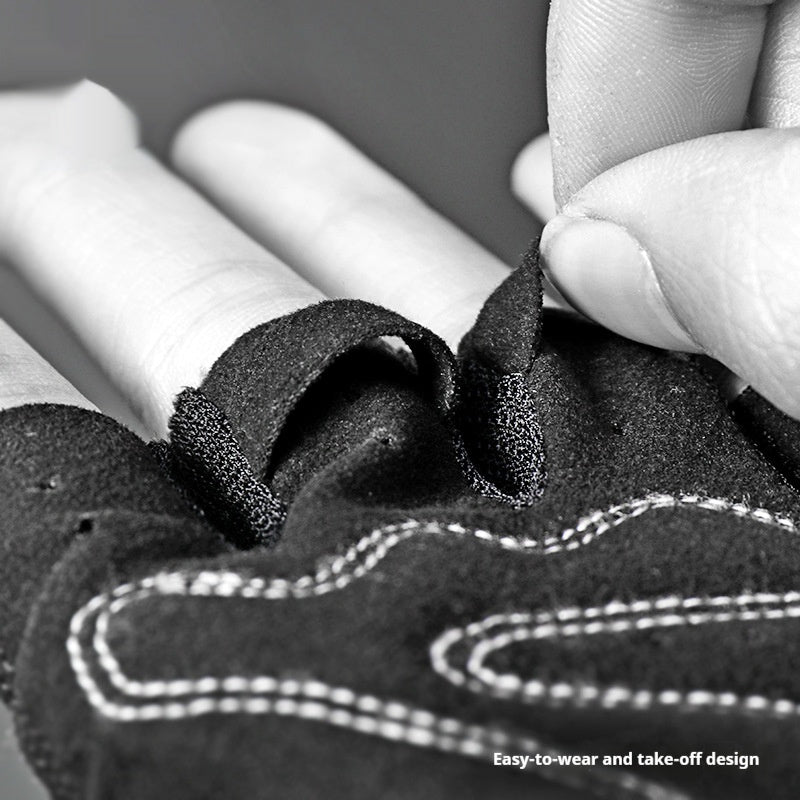 Gants Cyclisme Demi-Doigts Mixte - Antidérapants Sport