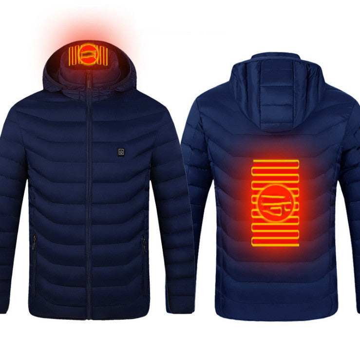 Chaqueta térmica de invierno para hombre con USB - Algodón térmico