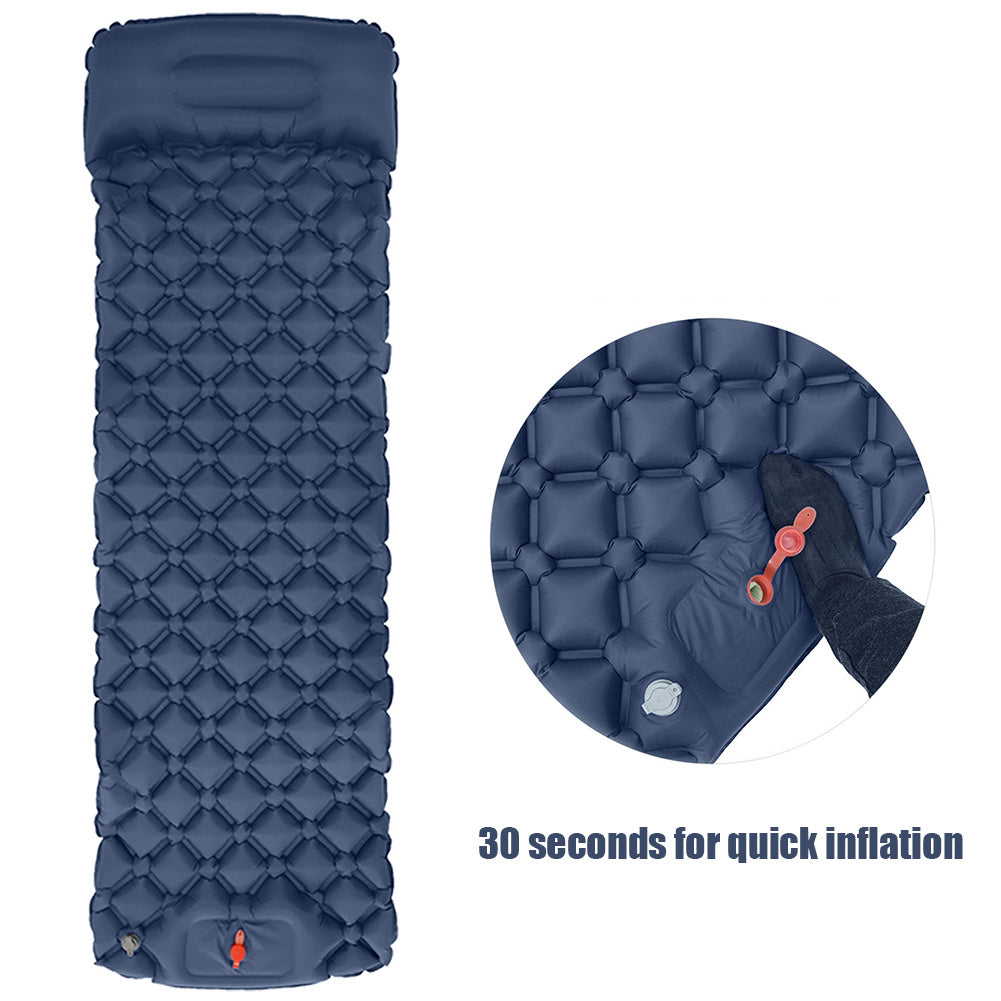 Colchón inflable para camping - Almohadas integradas 190x60cm Ultraligero
