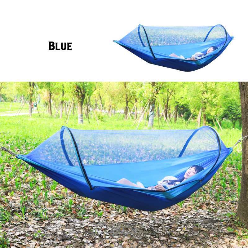 Hamac 2 Personnes Parachute avec Moustiquaire - Nylon Taffeta 210T