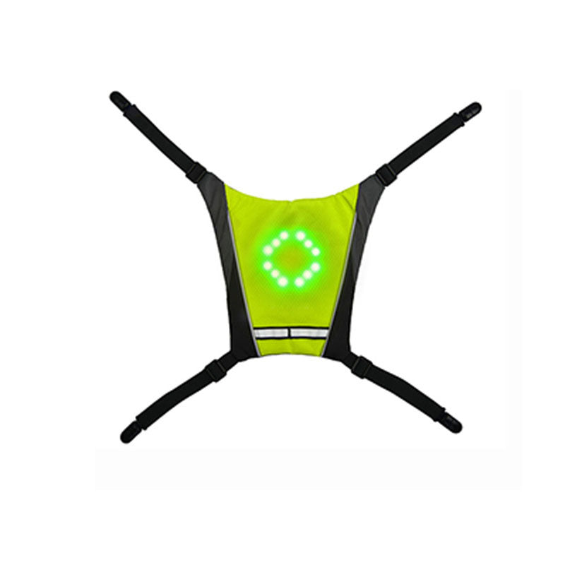 Gilet Signalisation LED Cyclisme - Haute Visibilité Nuit
