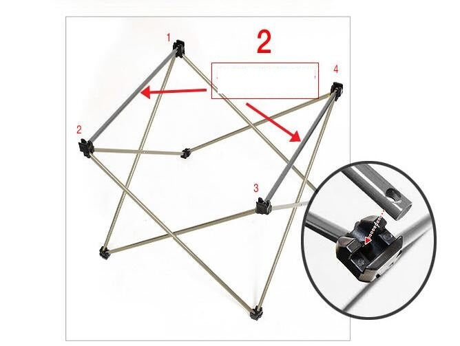 Mesa de camping plegable de aluminio portátil ultraligera de 800 g