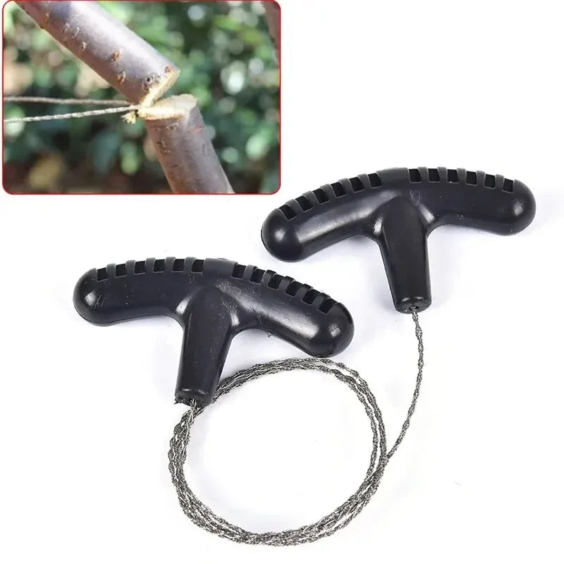 Scie Fil Acier Survie - Tronçonneuse Manuelle Ultra-Légère 72cm - Camp de Base Farzen+