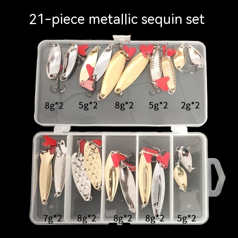 Kit de señuelos de lentejuelas de piña 21/11/36 - Pesca de metal