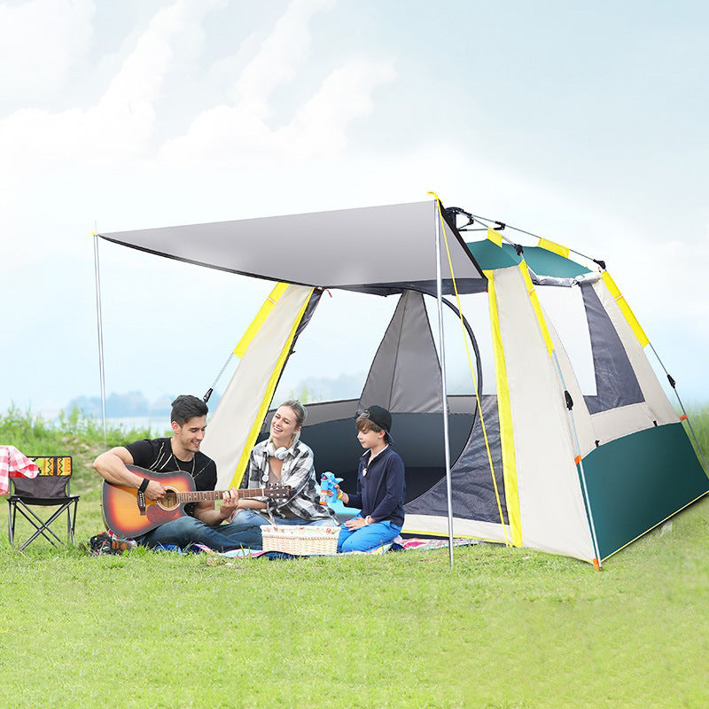 Tente Camping Automatique - Fibre Verre 2-3 Personnes 200x150x130cm