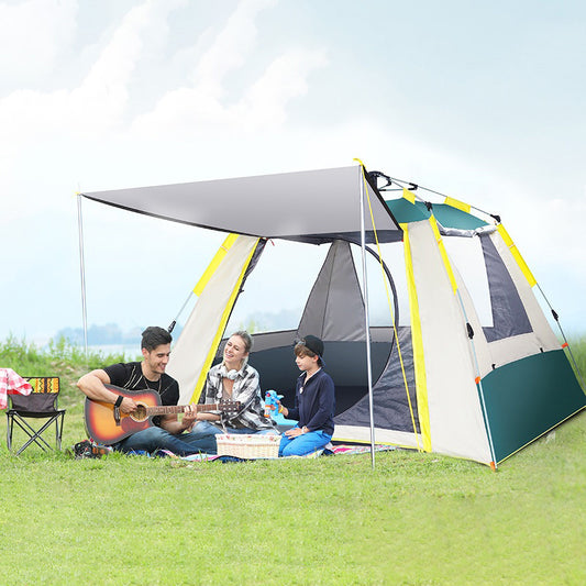 Tente Camping Automatique - Fibre Verre 2-3 Personnes 200x150x130cm
