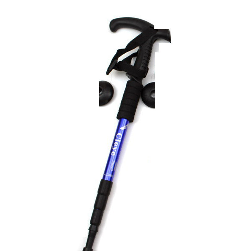 Bâton Randonnée Aluminium Poignée T Anti-Choc - 370g - Camp de Base Farzen+