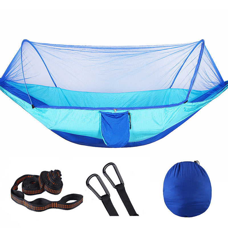 Hamac 2 Personnes Parachute avec Moustiquaire - Nylon Taffeta 210T