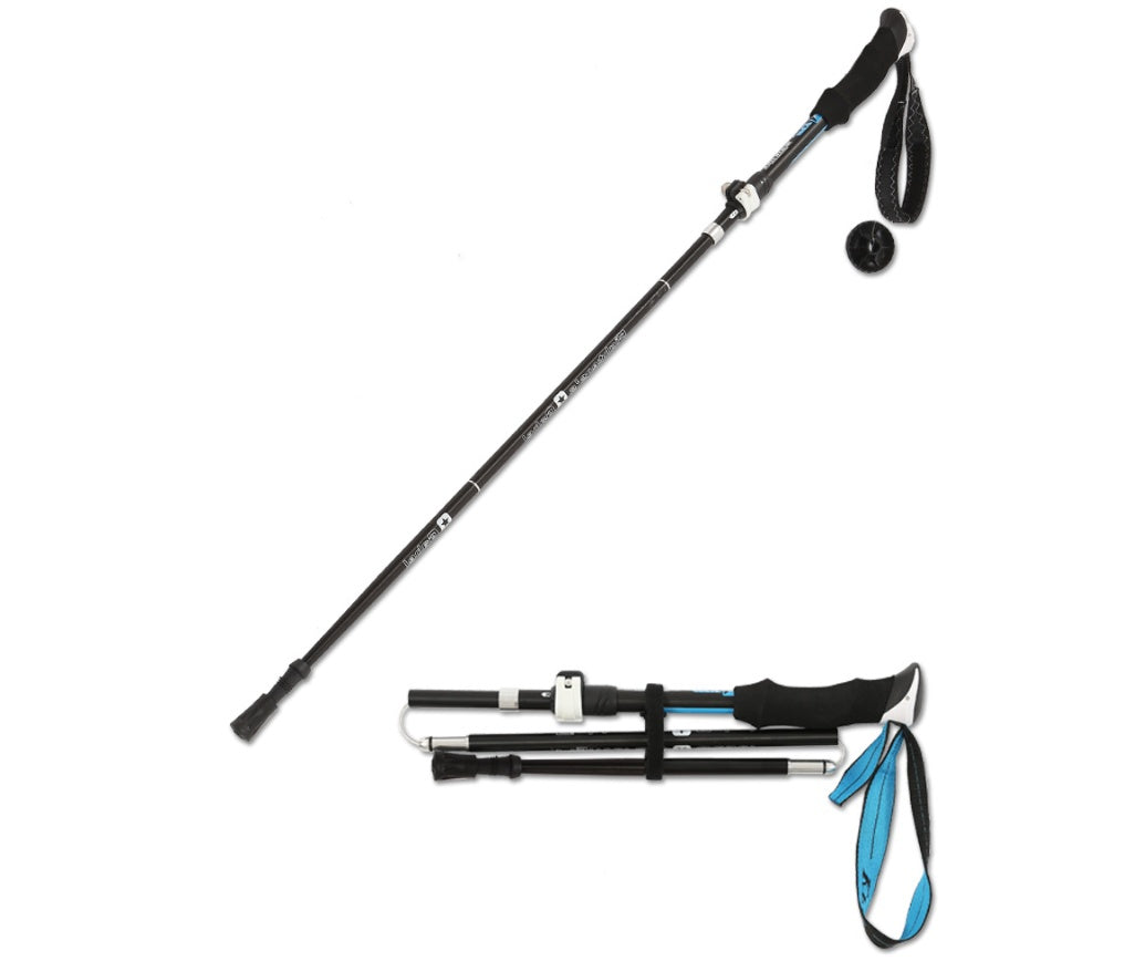 Bâton Randonnée Télescopique Pliable - Aluminium Ultra-Léger 333g - Camp de Base Farzen+