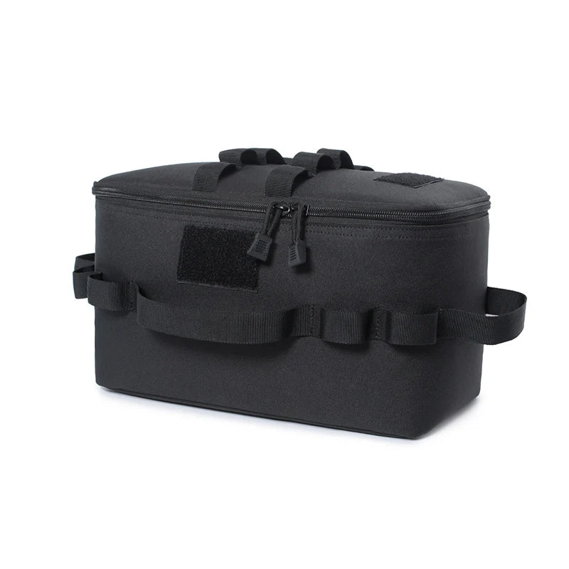 Bolsa de almacenamiento para acampar al aire libre, gran capacidad, para estufa de gas, bote, olla, bolsa de transporte, bolsa de picnic, organizador de utensilios de cocina