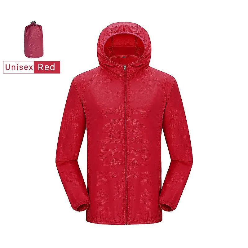 Veste LNGXO Imperméable Randonnée Unisexe - Coupe-Vent Anti-UV Séchage Rapide - Camp de Base Farzen+