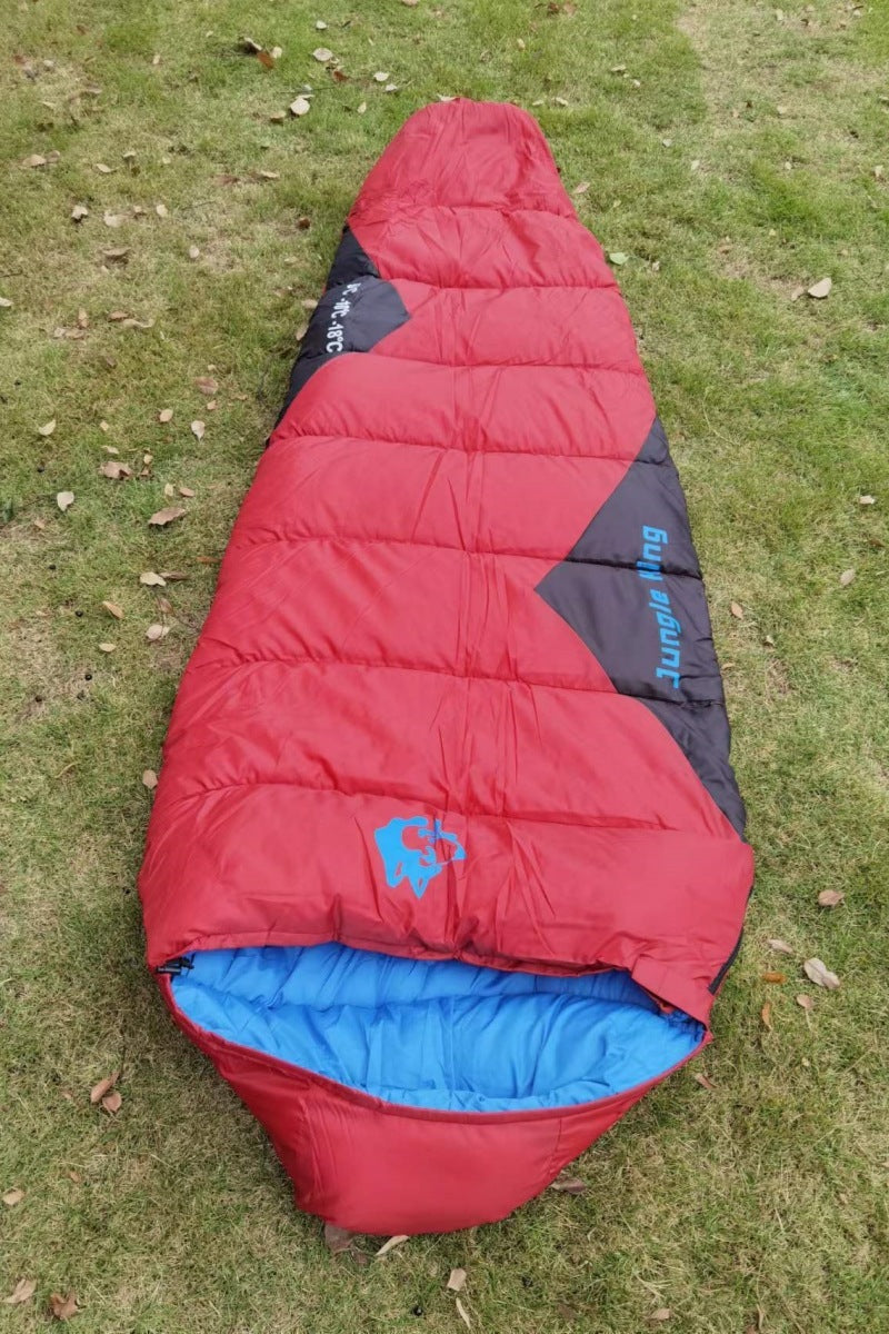 Sac de Couchage Coton Pêche Automne-Hiver - Camping Froid 230x80cm - Camp de Base Farzen+