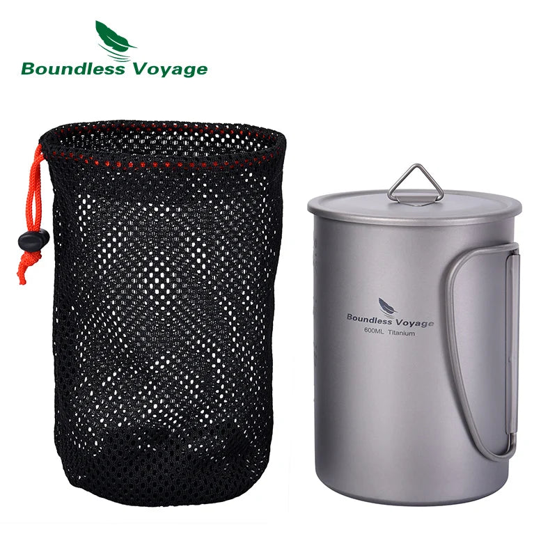 Gourde Titane 1050ml Grande Capacité - Anti-Fuite Expédition Longue Durée - Camp de Base Farzen+