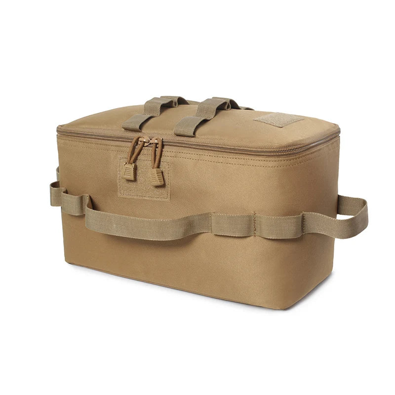 Bolsa de almacenamiento para acampar al aire libre, gran capacidad, para estufa de gas, bote, olla, bolsa de transporte, bolsa de picnic, organizador de utensilios de cocina