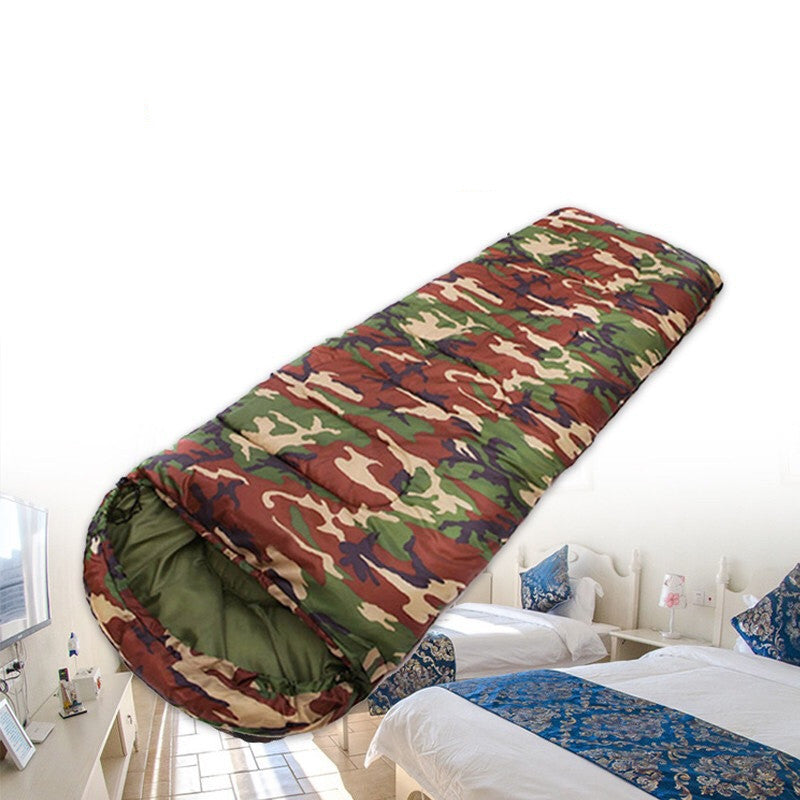 Saco de dormir de camuflaje de emergencia - Poliéster 170T (180+30) x 75 cm
