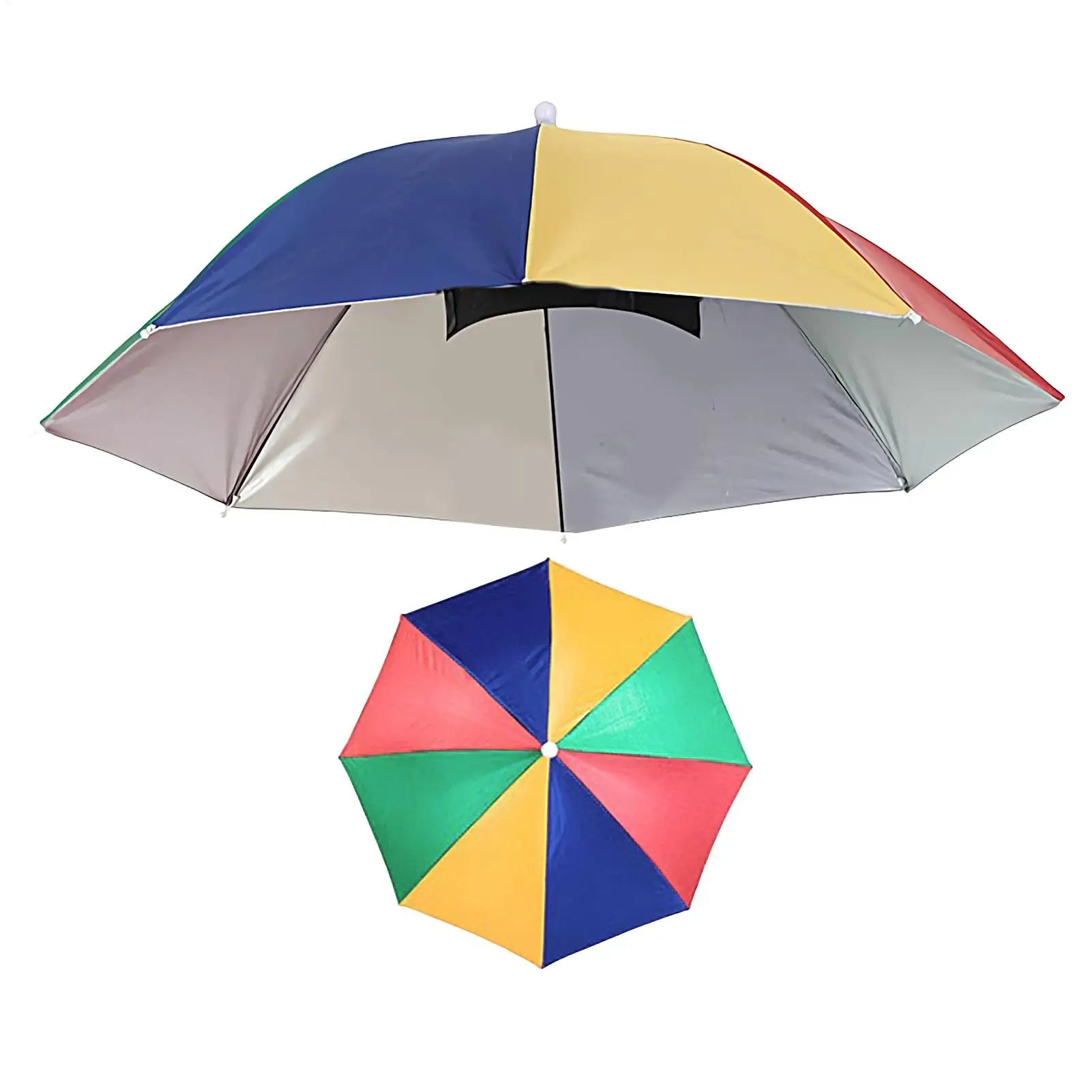 Chapeau Parapluie Mains Libres - Protection UV Réglable 69cm - Camp de Base Farzen+