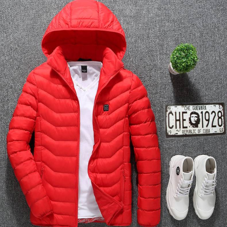 Chaqueta térmica de invierno para hombre con USB - Algodón térmico
