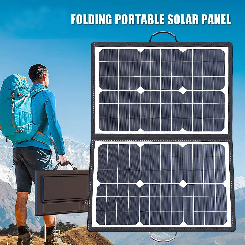 Panel solar portátil de 40 W - Cargador de camping plegable