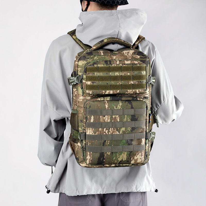 Sac à dos de randonnée multifonctionnel de grande capacité avec motif camouflage extérieur - Camp de Base Farzen+