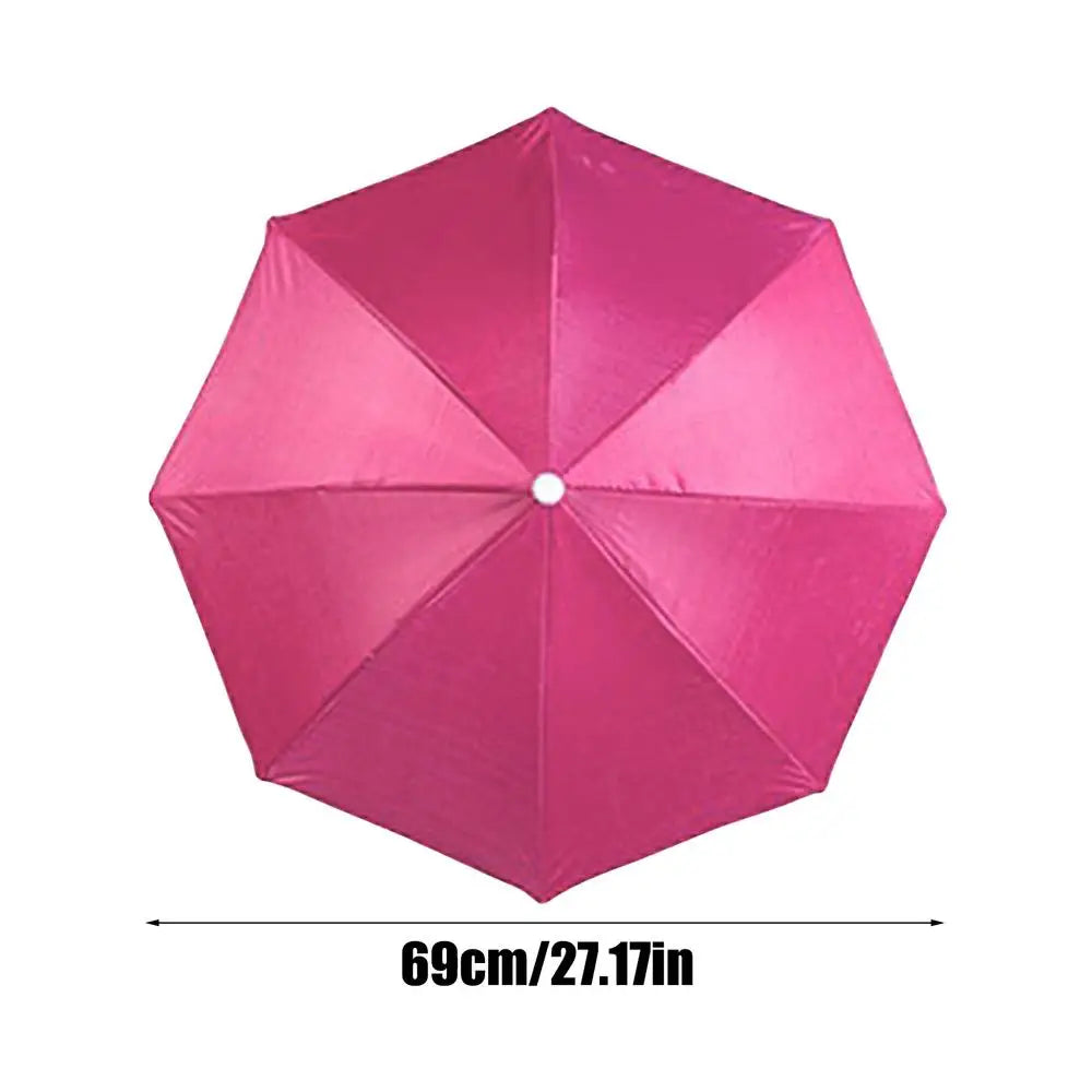 Chapeau Parapluie Mains Libres - Protection UV Réglable 69cm - Camp de Base Farzen+