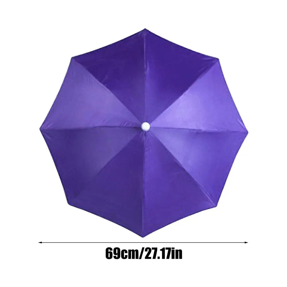 Chapeau Parapluie Mains Libres - Protection UV Réglable 69cm - Camp de Base Farzen+