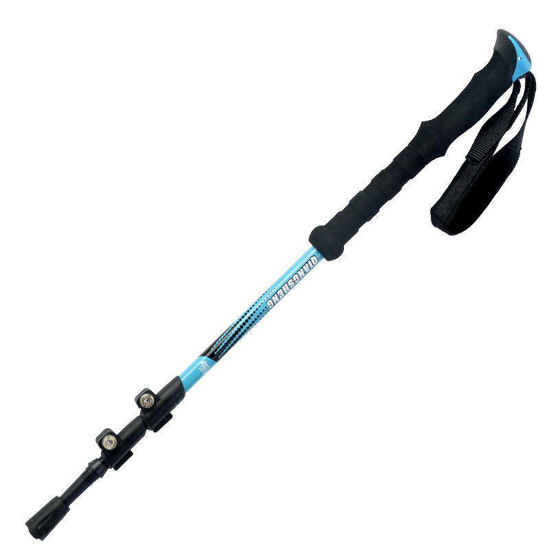 Bâton Randonnée Télescopique Poignée Droite - 271g Aluminium - Camp de Base Farzen+