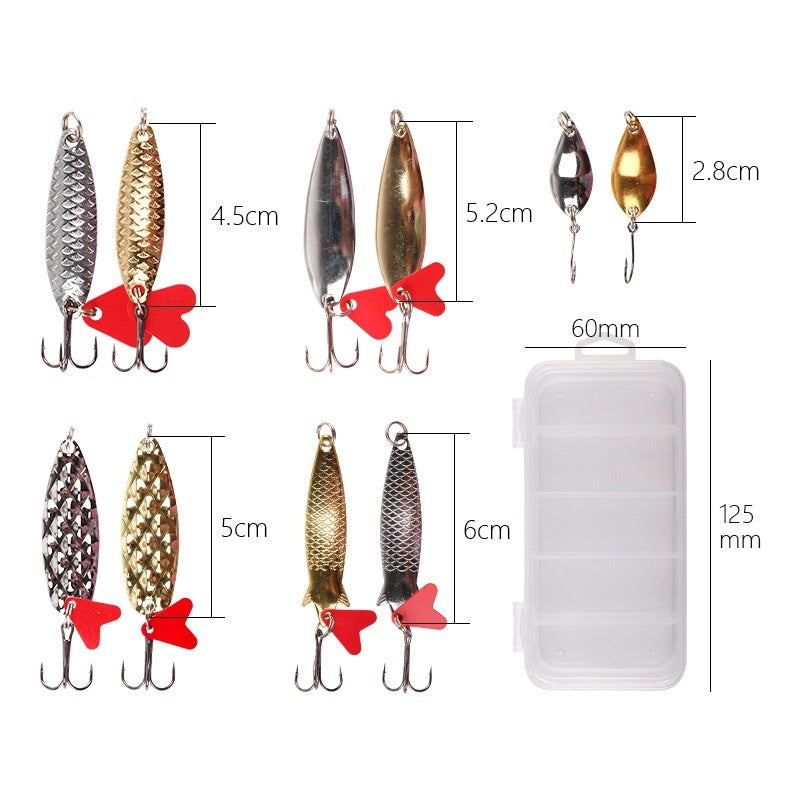 Kit de señuelos de lentejuelas de piña 21/11/36 - Pesca de metal