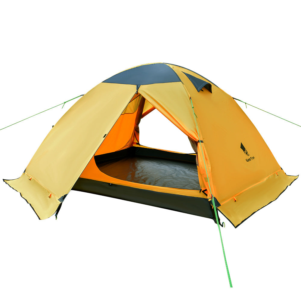 Tienda de campaña de doble pared para 2 personas: fácil de montar e impermeable hasta 3000 mm