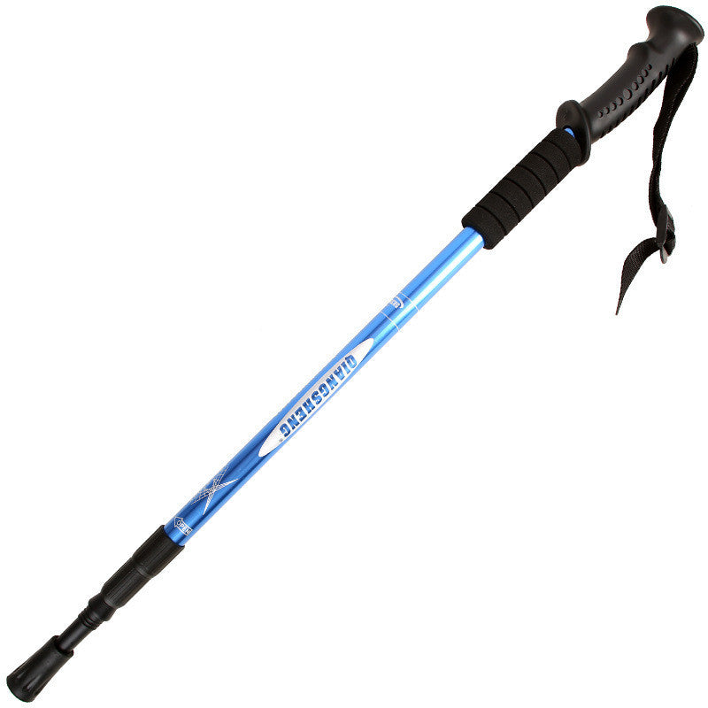 Bâton Marche Télescopique Aluminium Poignée Droite - 335g - Camp de Base Farzen+