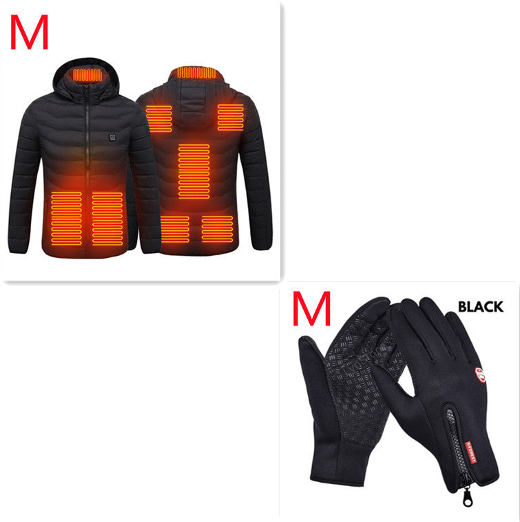 Chaqueta térmica de invierno para hombre con USB - Algodón térmico