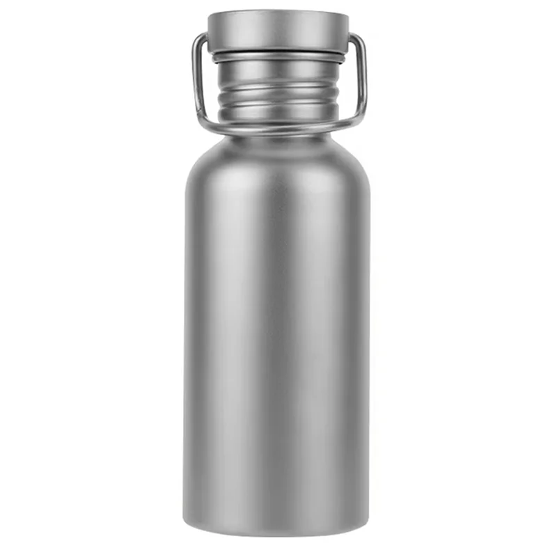 Bouteille Titane AED4 Alliage Sport - Ultra-Légère Étanche 3 Tailles Cyclisme Randonnée - Camp de Base Farzen+