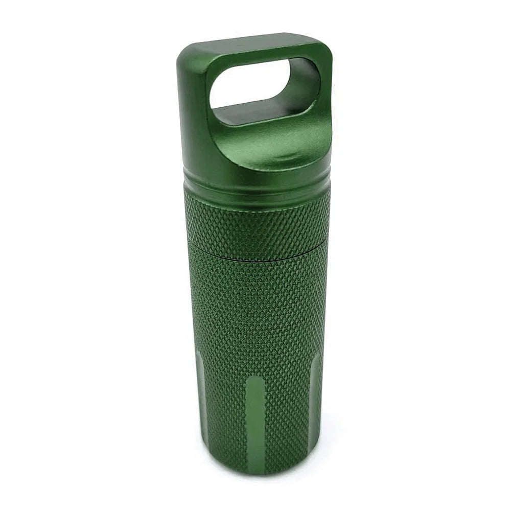 Capsule Survie Étanche - Conteneur Médicaments Outdoor - Camp de Base Farzen+