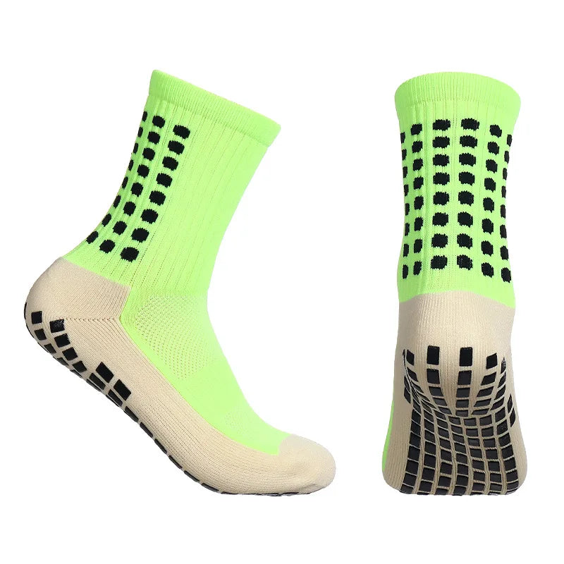 Calcetines deportivos antideslizantes para entrenamiento de fútbol para hombre y mujer