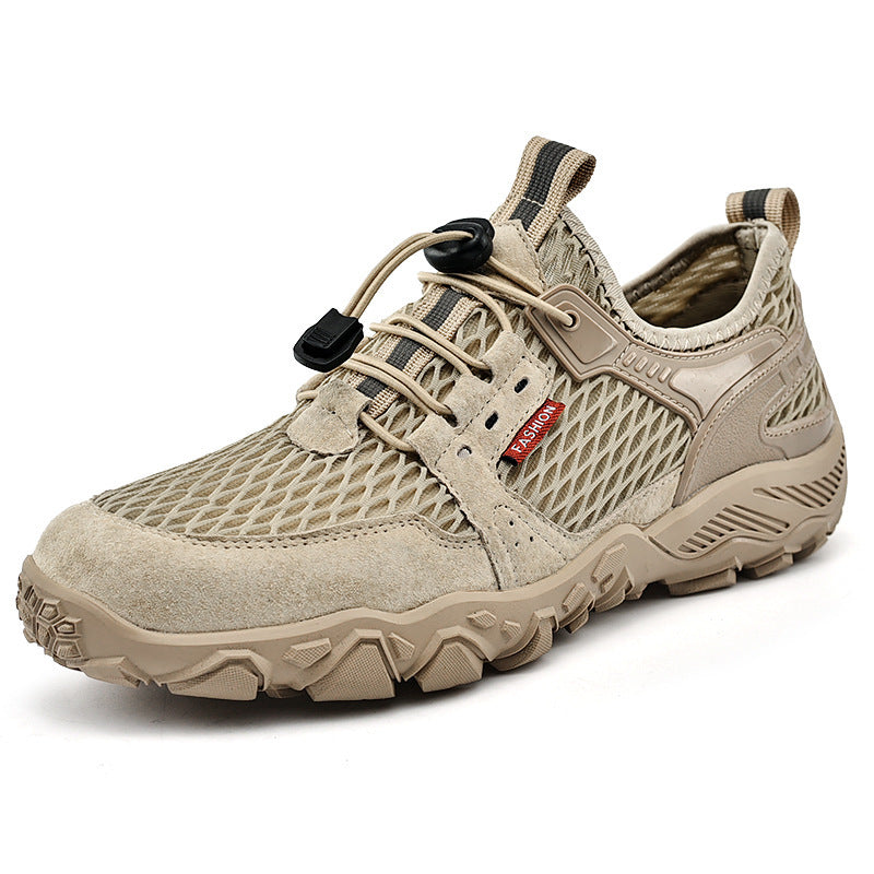 Chaussures Randonnée Cuir Respirantes Homme Sport Été 780g - Camp de Base Farzen+