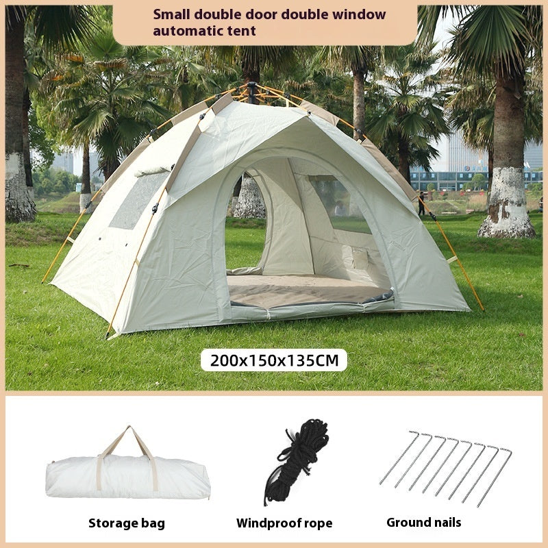 Tente Camping Automatique Pop-Up - Montage Instantané 2-4 Personnes - Camp de Base Farzen+