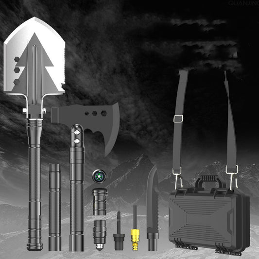 Pala de Camping Multifunción de Aluminio 6063 - Kit de Ingeniero Plegable 2,12 kg