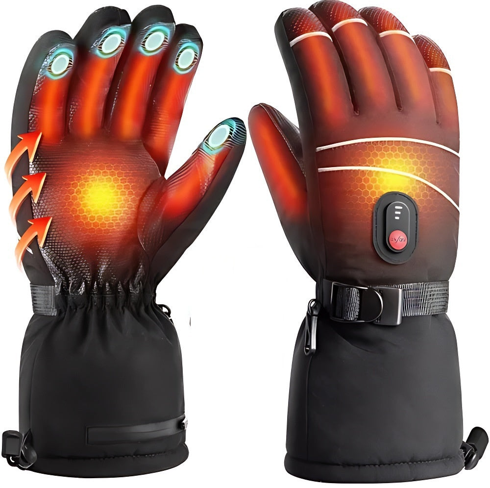 Winter Cycling Heated Gloves - Thick Thermal