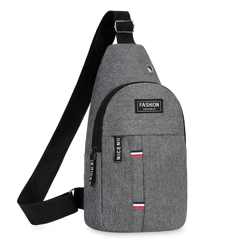 Bolso de hombro minimalista, ligero y de moda para hombre, bolso cruzado deportivo informal de gran capacidad