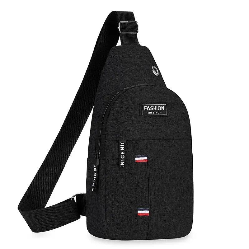 Bolso de hombro minimalista, ligero y de moda para hombre, bolso cruzado deportivo informal de gran capacidad