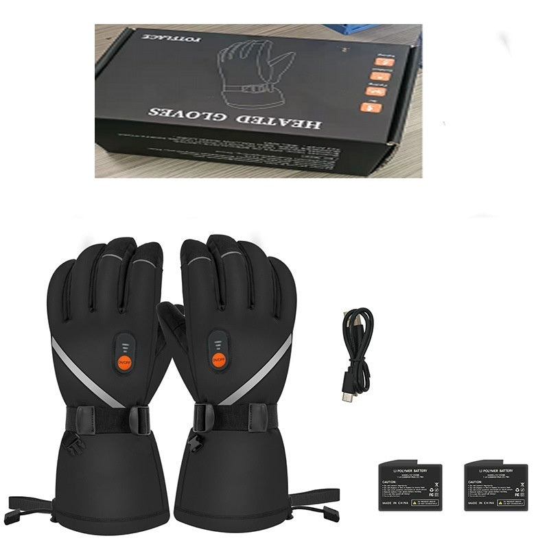 Winter Cycling Heated Gloves - Thick Thermal