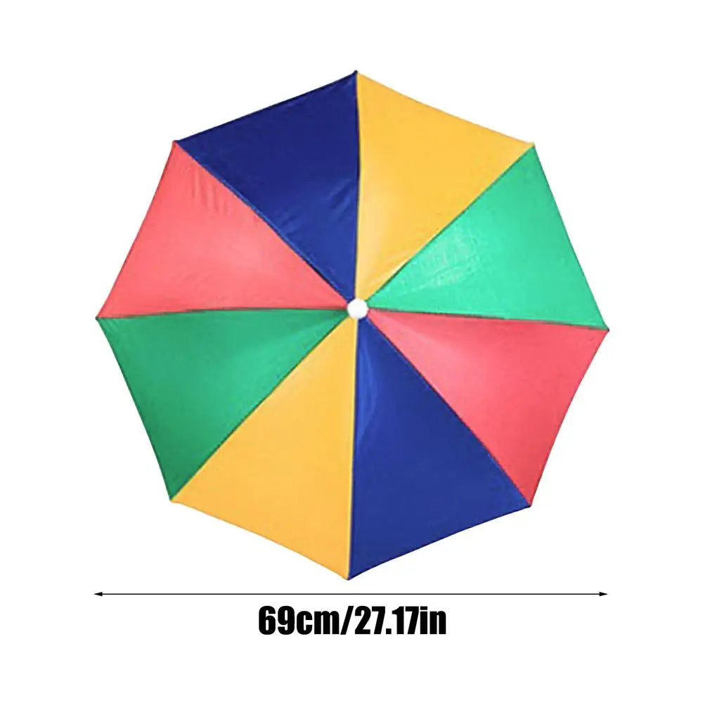 Chapeau Parapluie Mains Libres - Protection UV Réglable 69cm - Camp de Base Farzen+