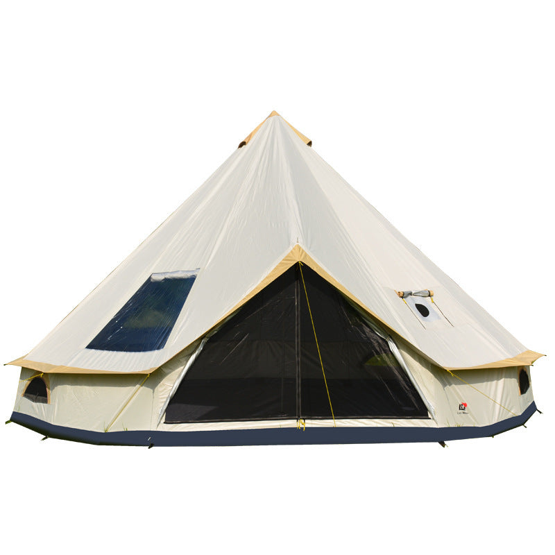 Tente Yourte Pyramidale 8+ Personnes - Cheminée Oxford 210D 4-5m